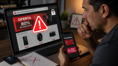 Loja online falsa usa promoções exageradas para enganar consumidores. Veja como identificar sinais de golpe antes de comprar.