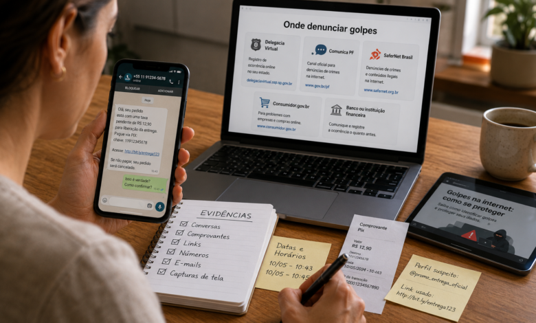 Como denunciar golpe digital